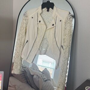 Beautifully cream lace jacket